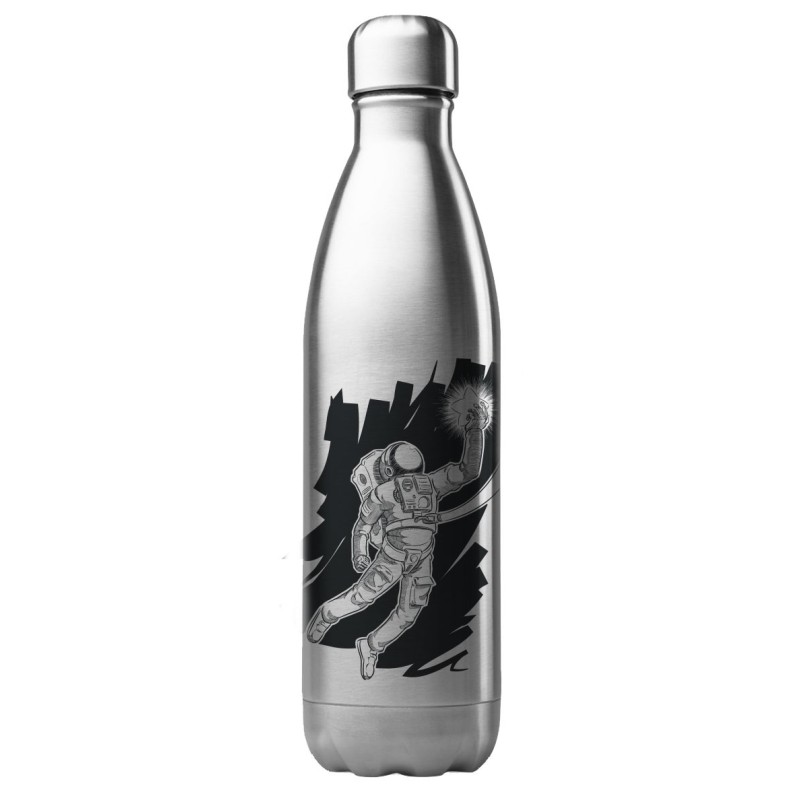 Bouteille gourde isotherme acier inox 500 ml imprimé illustration Astronaute