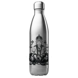 Bouteille gourde isotherme acier inox 500 ml imprimé illustration Zen méditation