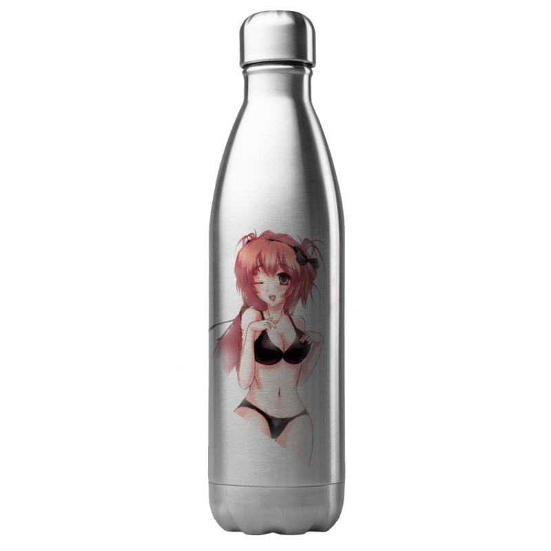 Bouteille gourde isotherme acier inox 500 ml imprimé illustration illustration Manga sexy