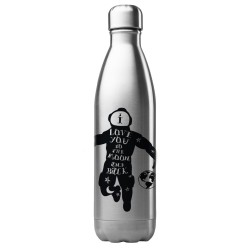 Bouteille gourde isotherme acier inox 500 ml imprimé illustration Astronaute