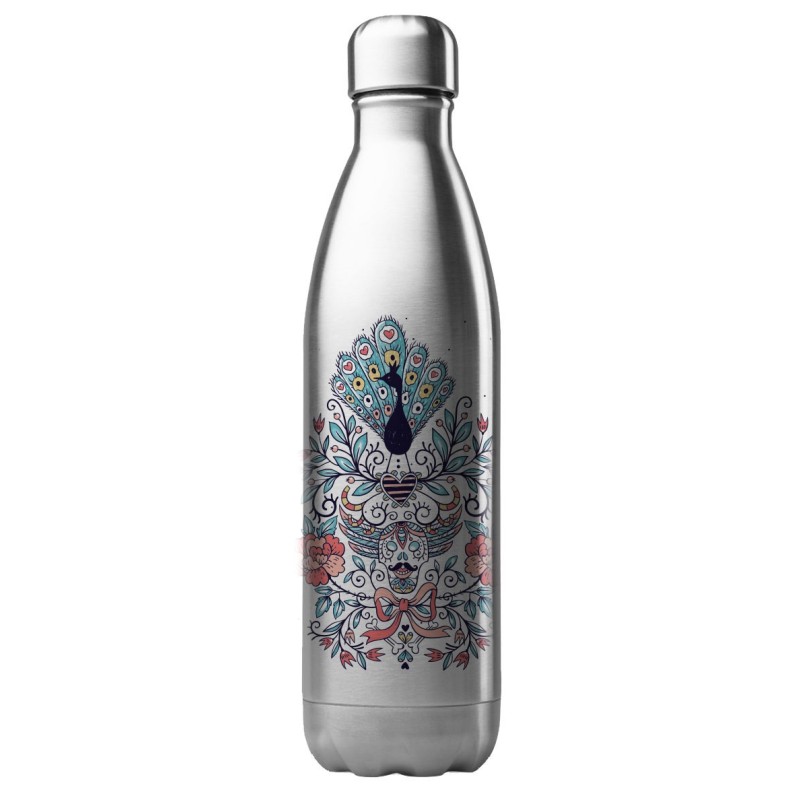 Bouteille gourde isotherme acier inox 500 ml imprimé illustration Art