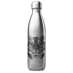 Bouteille gourde isotherme acier inox 500 ml imprimé illustration Tigre art