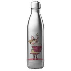 Bouteille gourde isotherme acier inox 500 ml imprimé illustration anniversaire art