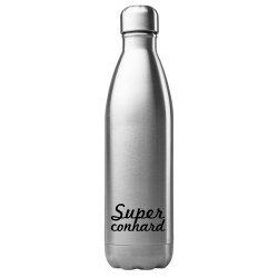 Bouteille gourde isotherme acier inox 500 ml imprimé citation humour super connard