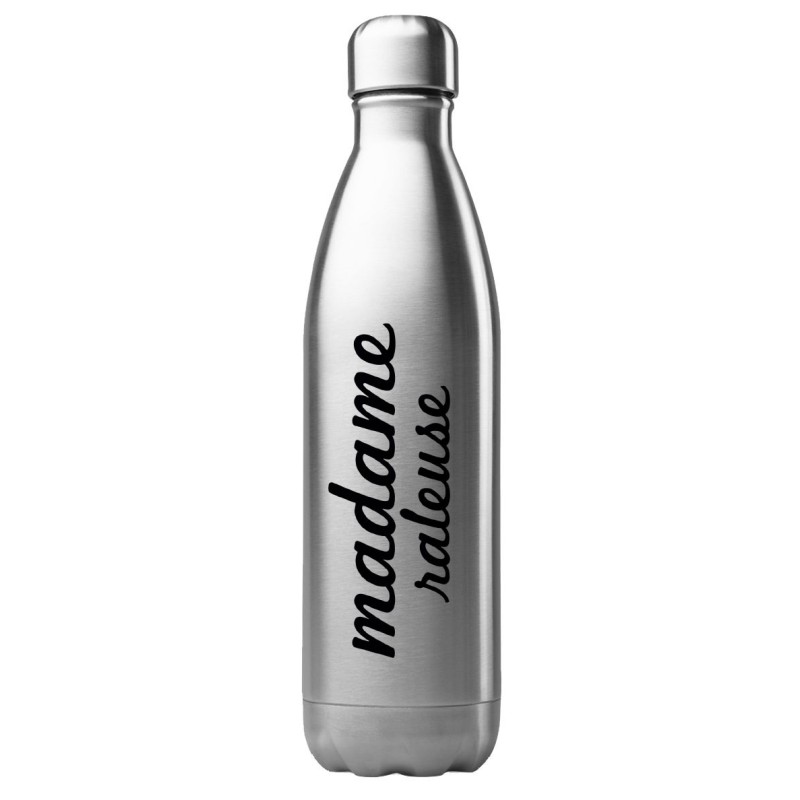Bouteille gourde isotherme acier inox 500 ml imprimé citation humour Madame râleuse