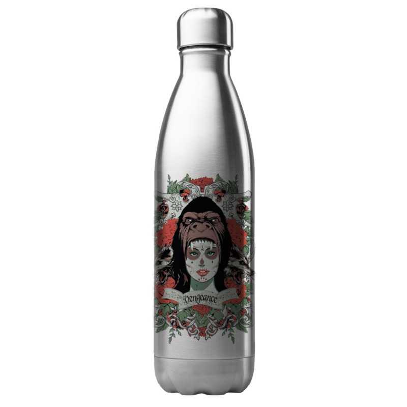 Bouteille gourde isotherme acier inox 500 ml imprimé Illustration art fille