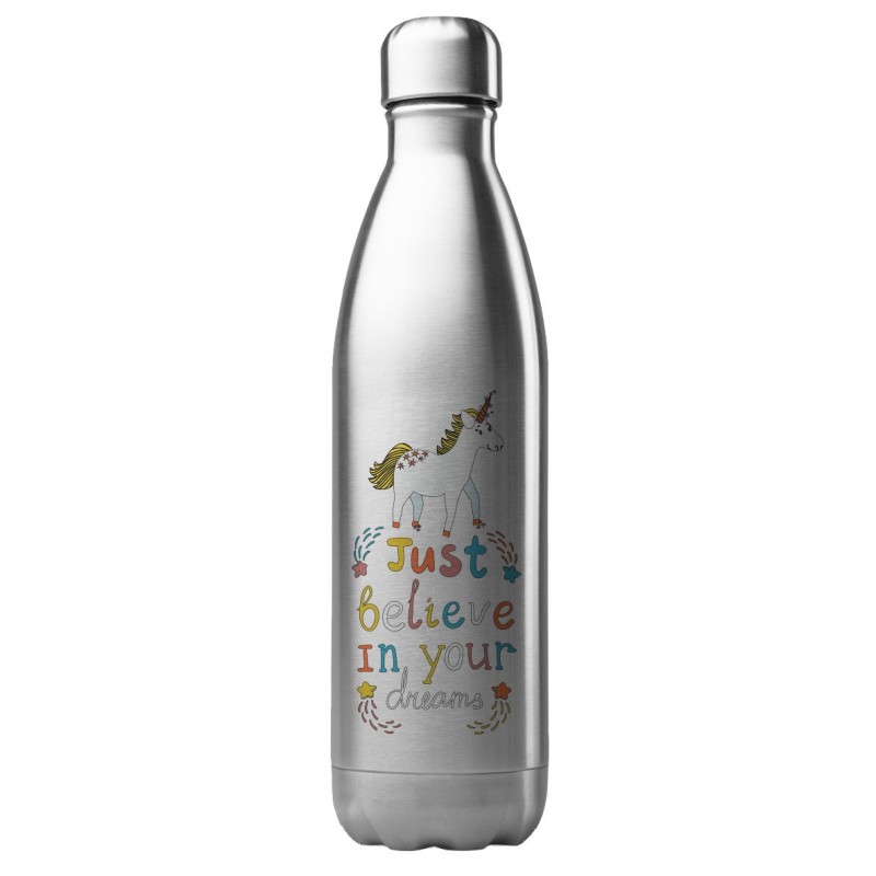 Bouteille gourde isotherme acier inox 500 ml imprimé Illustration Licorne