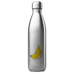 Bouteille gourde isotherme acier inox 500 ml imprimé Illustration Banane