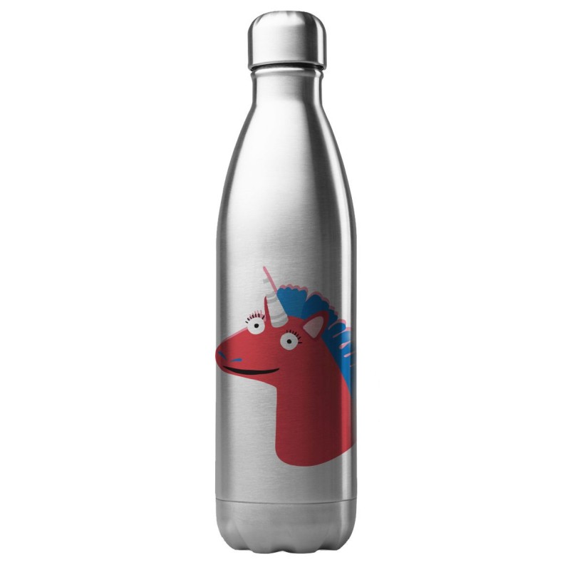 Bouteille gourde isotherme acier inox 500 ml imprimé Illustration Licorne