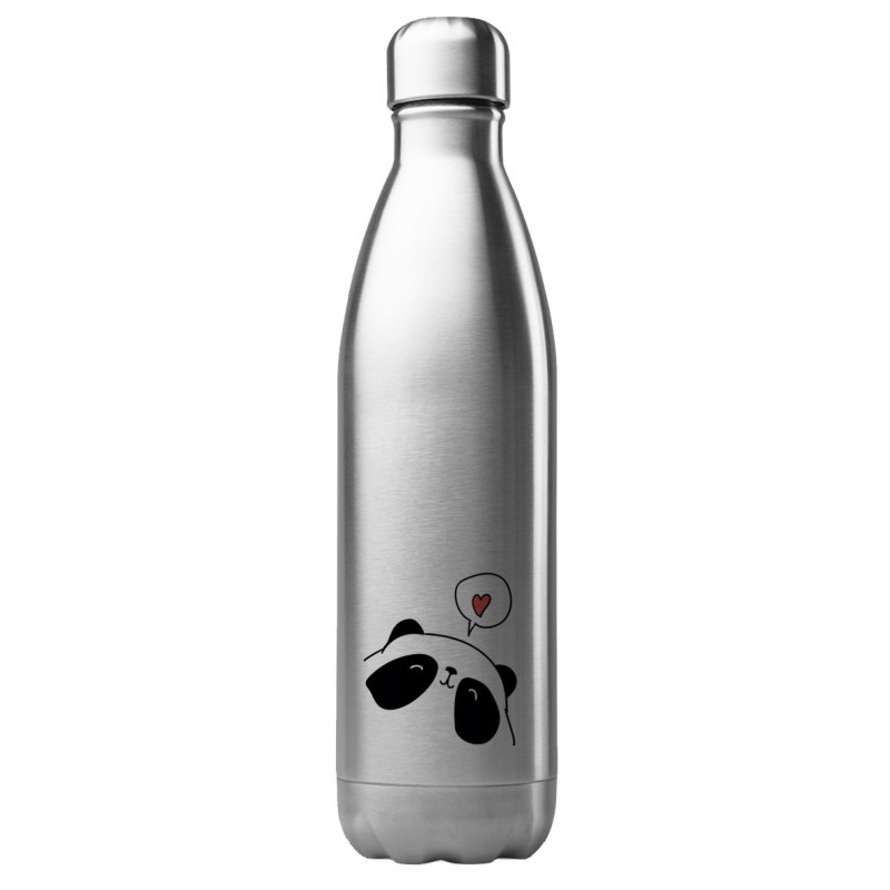 Bouteille gourde isotherme acier inox 500 ml imprimé Illustration Panda