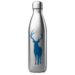 Bouteille gourde isotherme acier inox 500 ml imprimé Illustration cerf