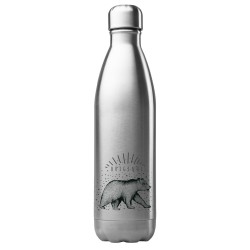 Bouteille gourde isotherme acier inox 500 ml imprimé Illustration Ours