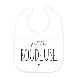 Bavoir bébé imprimé citation naissance humour Petite boudeuse