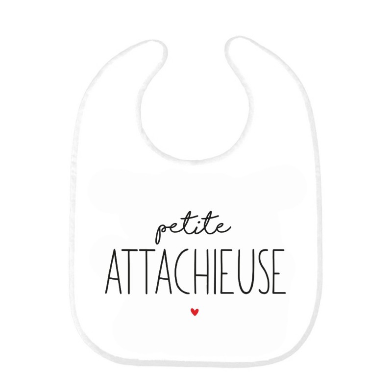 Bavoir bébé imprimé citation naissance humour Petite attachieuse