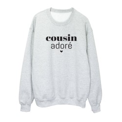 Sweat shirt imprimé citation Cousin adoré