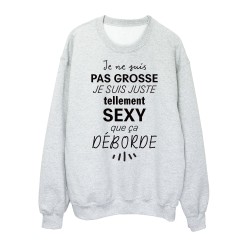 Sweat shirt imprimé citation Même les méchants rêvent d'amour