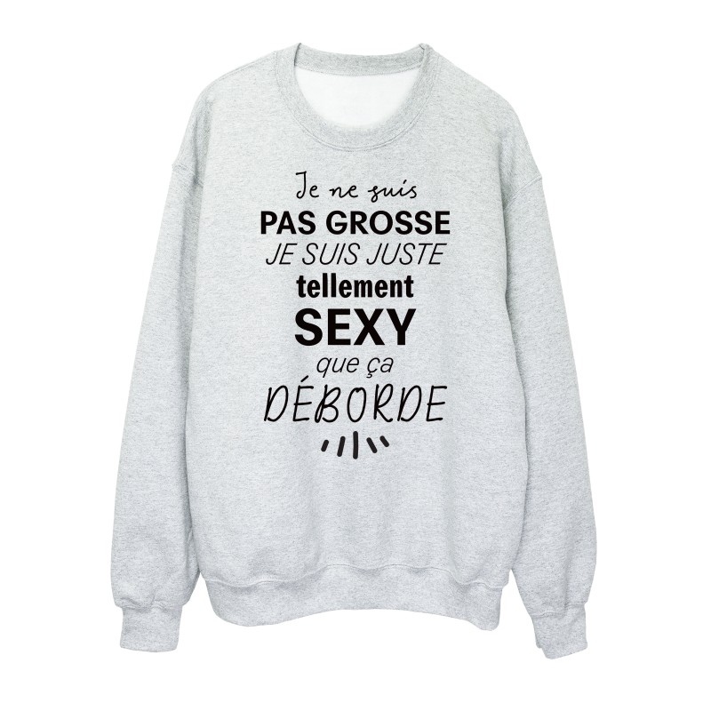 Sweat shirt imprimé citation Même les méchants rêvent d'amour