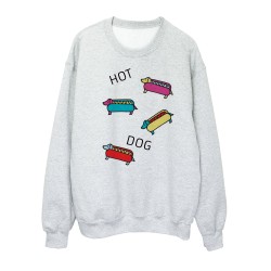 Sweat shirt imprimé citation Je t'aimerai jusqu'à ce que la dernière part de pizza nous sépare