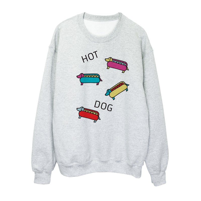 Sweat shirt imprimé citation Je t'aimerai jusqu'à ce que la dernière part de pizza nous sépare