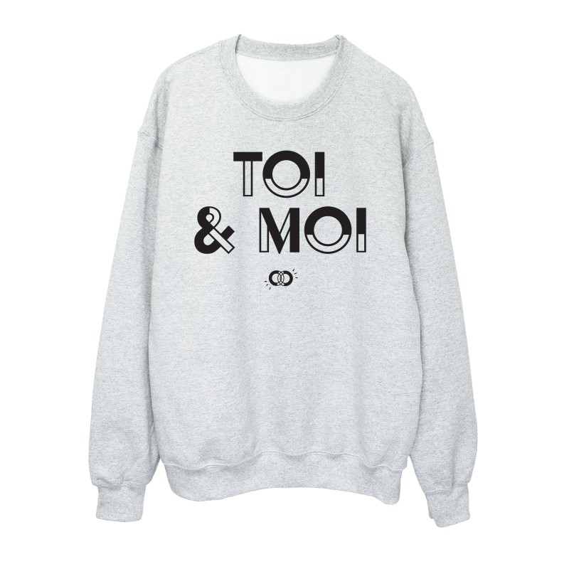 Sweat shirt imprimé citation mariage Toi et moi