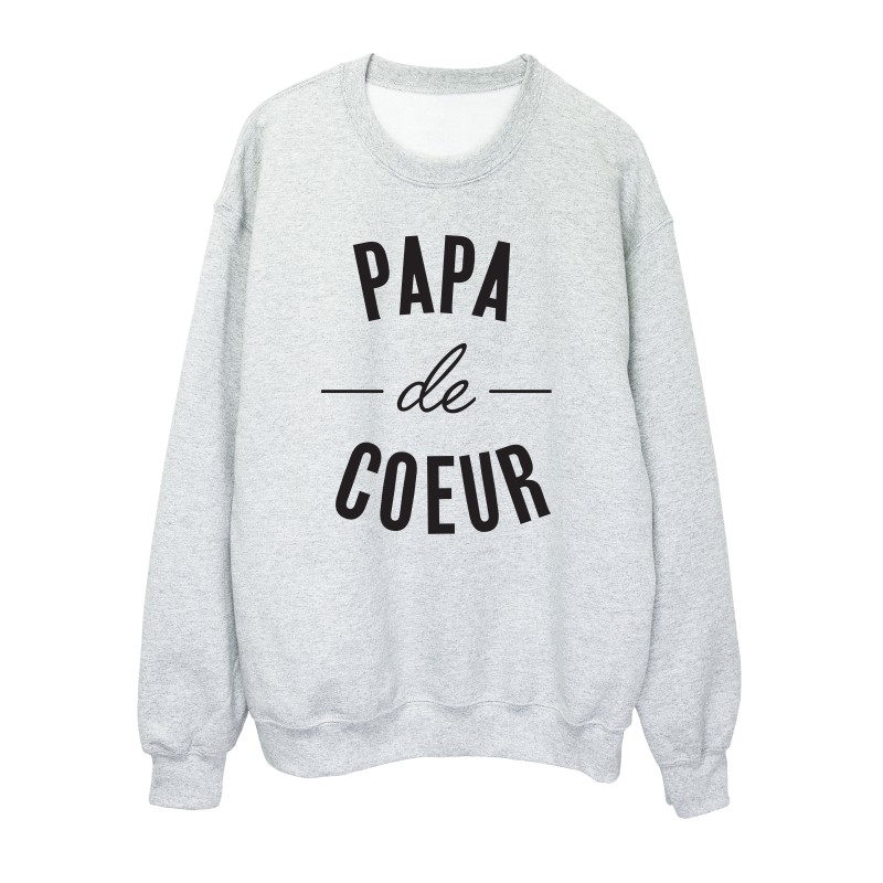 Sweat shirt imprimé citation humour Maman de coeur