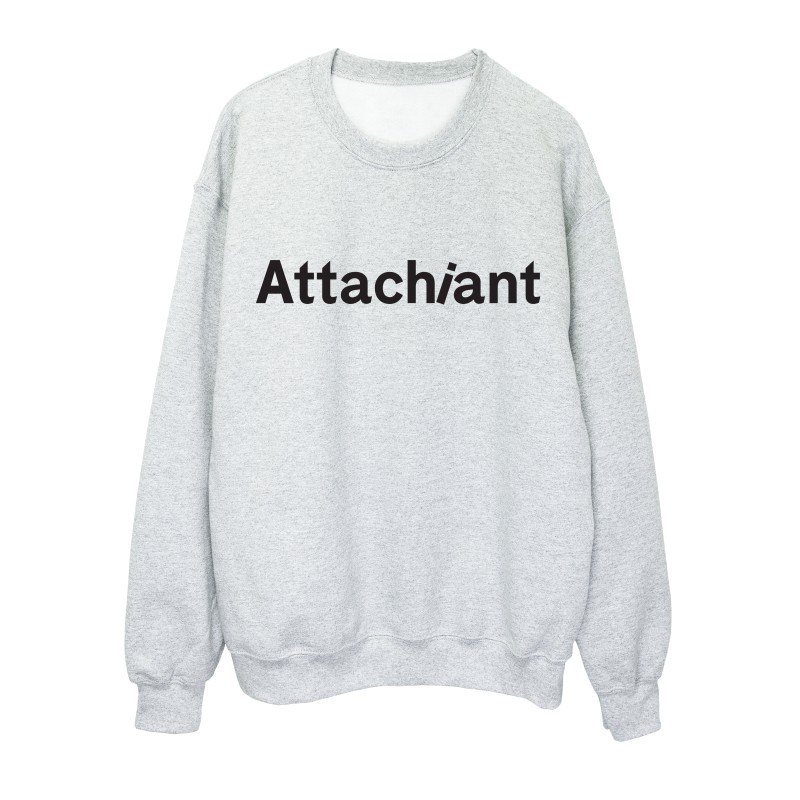 Sweat shirt imprimé citation humour Attachiant