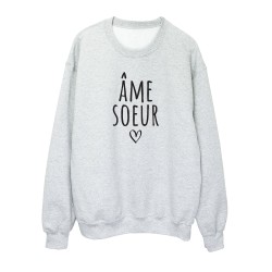 Sweat shirt imprimé citation humour Ame soeur