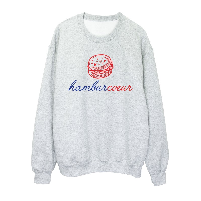Sweat shirt imprimé citation humour Hamburcoeur