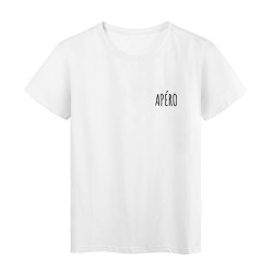 T-Shirt imprimé humour citation Apéro