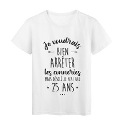 T-Shirt imprimé en France humour citation homme parfait