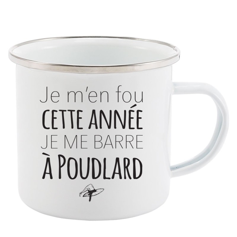 Mug Tasse Rétro en métal émaillé imprimé humour citation Il était une fois notre famille notre histoire nous