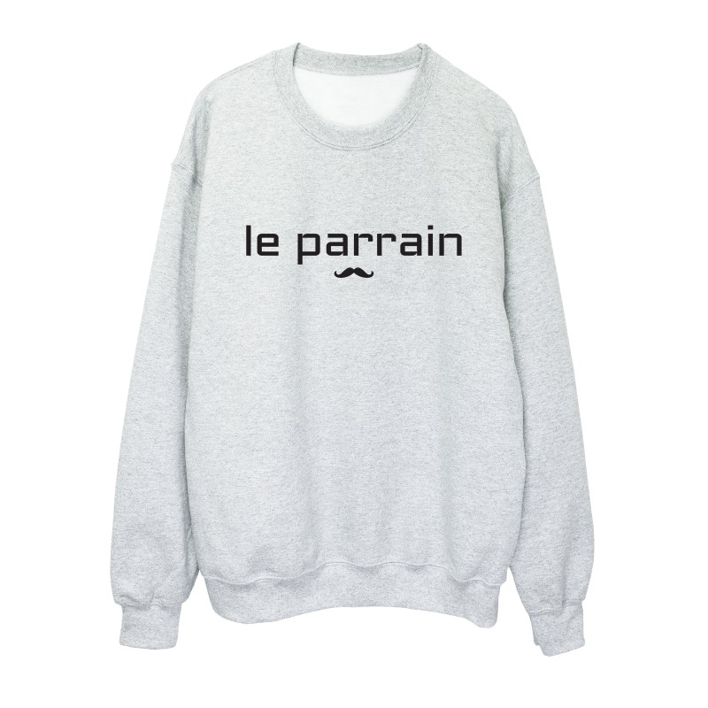 Sweat shirt imprimé citation humour Le parrain