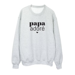Sweat shirt imprimé citation humour fête des pères Papa adoré
