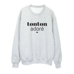 Sweat shirt imprimé citation humour Tonton adoré