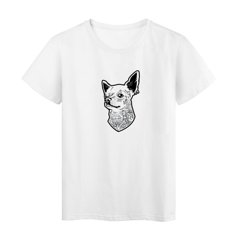 T-Shirt imprimé en France humour humour illustration chien
