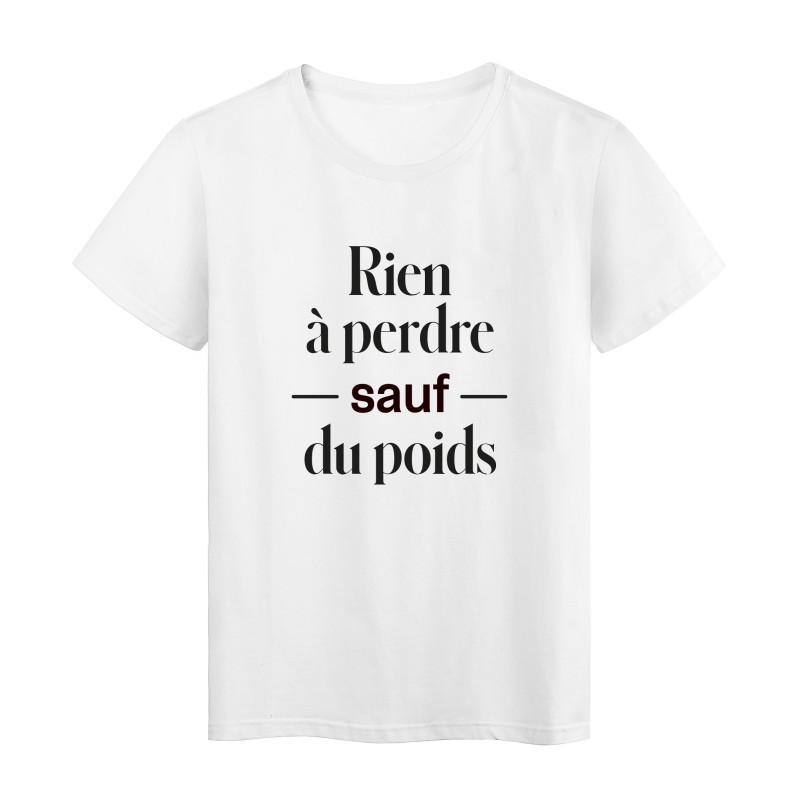 T-Shirt imprimé humour citation Je peux pas psy