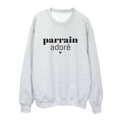 Sweat shirt imprimé citation humour Parrain adoré