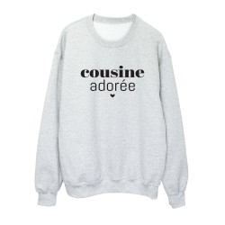 Sweat shirt imprimé citation humour Cousine adorée