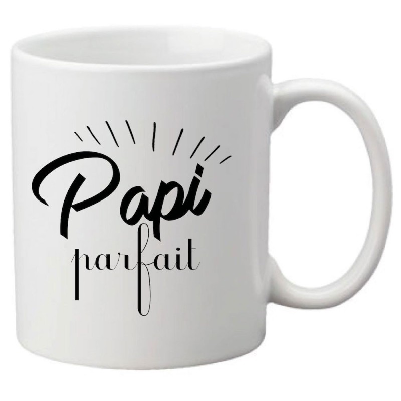 Mug tasse céramique imprimé citation humour Papi parfait