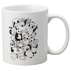 Mug tasse céramique imprimé citation Illustration panda