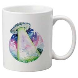 Mug tasse céramique imprimé Illustration Ovni