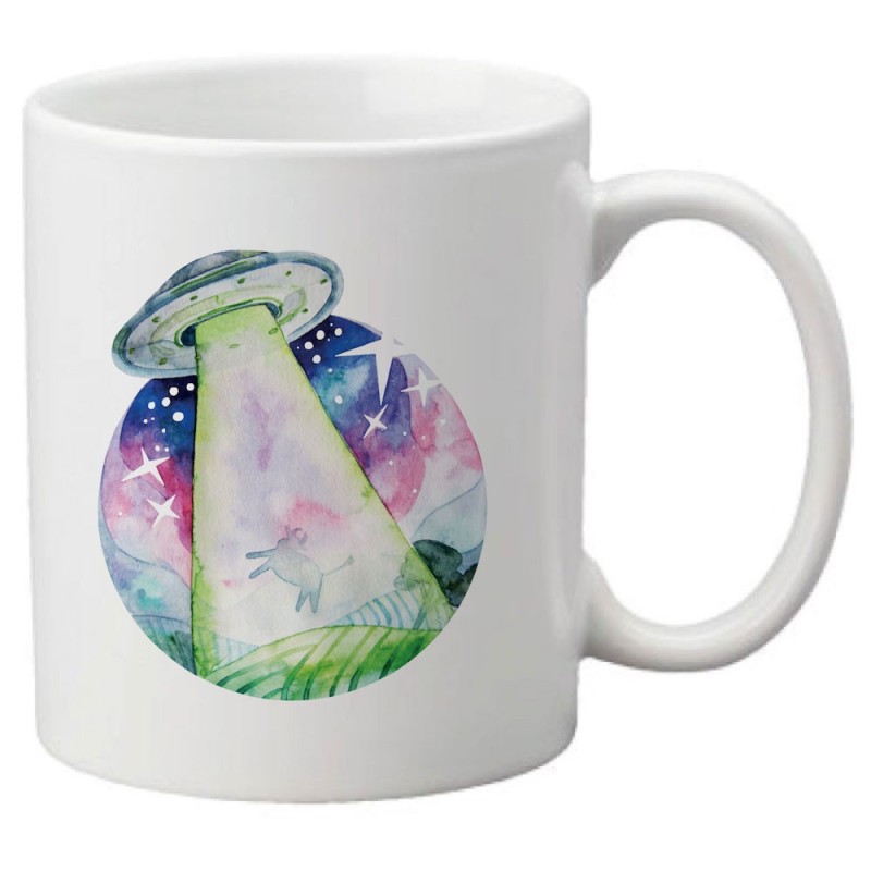 Mug tasse céramique imprimé Illustration Ovni