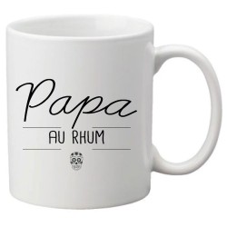 Mug tasse céramique imprimé citation Papa au rhum