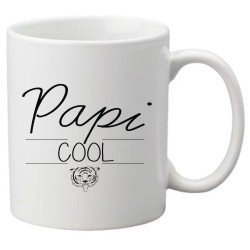 Mug tasse céramique imprimé citation illustration Papi cool