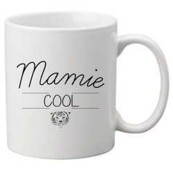 Mug tasse céramique imprimé citation illustration Mamie cool