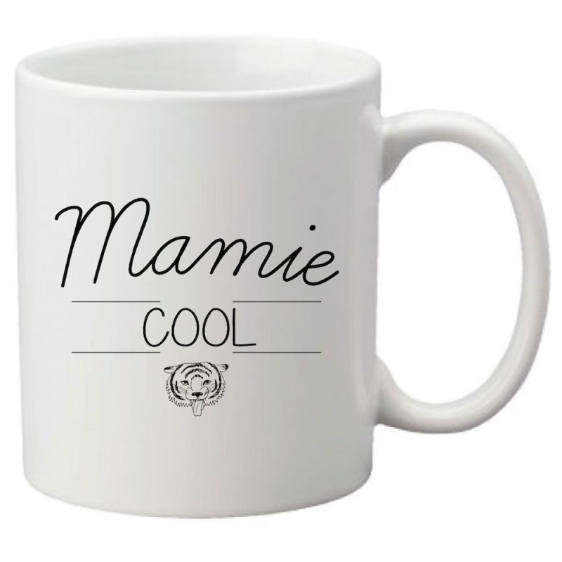 Mug tasse céramique imprimé citation illustration Mamie cool