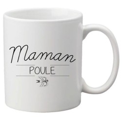Mug tasse céramique imprimé citation Maman poule