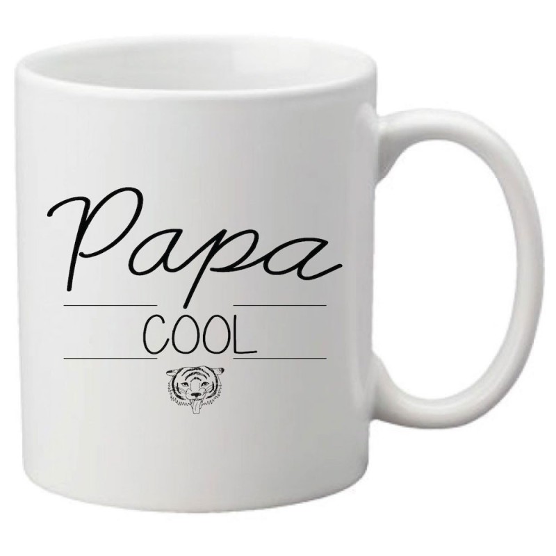 Mug tasse céramique imprimé citation Papa cool