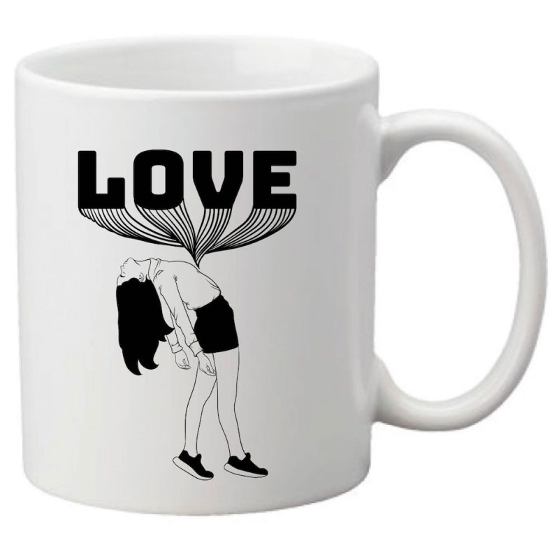Mug tasse céramique imprimé illustration Love personnage