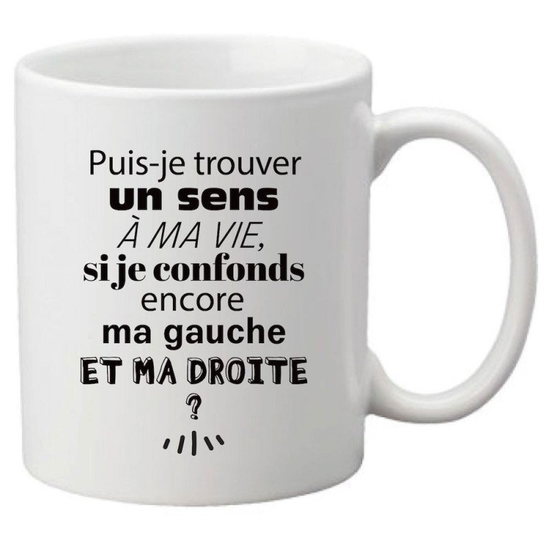 Mug tasse céramique imprimé citation humour Pas si sage mais un peu quand même